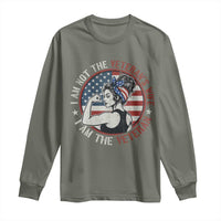 I Am Not The Veterans Wife I Am The Veteran Long Sleeve Shirt Female Veteran - Wonder Print Shop