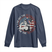 I Am Not The Veterans Wife I Am The Veteran Long Sleeve Shirt Female Veteran - Wonder Print Shop