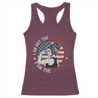 I Am Not The Veterans Wife I Am The Veteran Racerback Tank Top Female Veteran - Wonder Print Shop