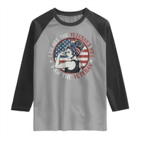 I Am Not The Veterans Wife I Am The Veteran Raglan Shirt Female Veteran - Wonder Print Shop