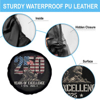 250 Years Of Excellence Spare Tire Cover 250th US Military Birthday Iwo Jima - Wonder Print Shop
