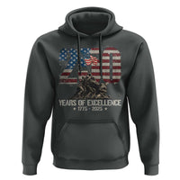 250 Years Of Excellence Hoodie 250th US Military Birthday Iwo Jima - Wonder Print Shop