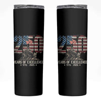 250 Years Of Excellence Skinny Tumbler 250th US Military Birthday Iwo Jima - Wonder Print Shop