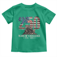 250 Years Of Excellence Toddler T Shirt 250th US Military Birthday Iwo Jima - Wonder Print Shop