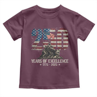 250 Years Of Excellence Toddler T Shirt 250th US Military Birthday Iwo Jima - Wonder Print Shop