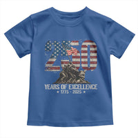 250 Years Of Excellence Toddler T Shirt 250th US Military Birthday Iwo Jima - Wonder Print Shop