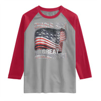 Charlie Kirk Raglan Shirt Great American Patriot American Flag - Wonder Print Shop