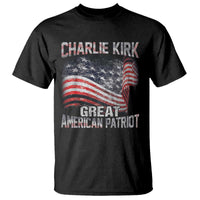 Charlie Kirk T Shirt Great American Patriot American Flag - Wonder Print Shop