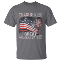 Charlie Kirk T Shirt Great American Patriot American Flag - Wonder Print Shop