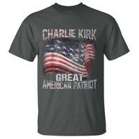 Charlie Kirk T Shirt Great American Patriot American Flag - Wonder Print Shop