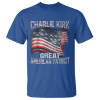 Charlie Kirk T Shirt Great American Patriot American Flag - Wonder Print Shop