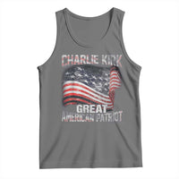 Charlie Kirk Tank Top Great American Patriot American Flag - Wonder Print Shop