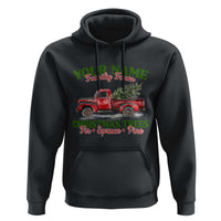 Personalized Christmas Family Hoodie Custom Name Family Farm Christmas Trees Vintage Truck