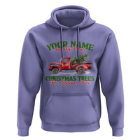 Personalized Christmas Family Hoodie Custom Name Family Farm Christmas Trees Vintage Truck