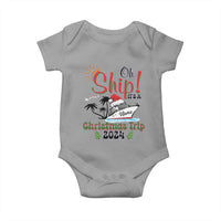 Personalized Christmas Trip Baby Onesie Custom Name Oh Ship It's A Christmas Trip 2024 Ship