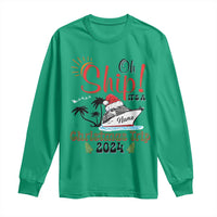 Personalized Christmas Trip Long Sleeve Shirt Custom Name Oh Ship It's A Christmas Trip 2024 Ship