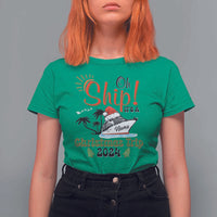 Personalized Christmas Trip T Shirt For Women Custom Name Oh Ship It's A Christmas Trip 2024 Ship - Wonder Print Shop