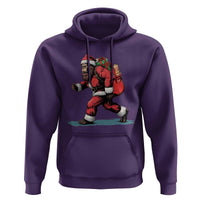 Funny Christmas Santa Bigfoot Hoodie Xmas Sasquatch