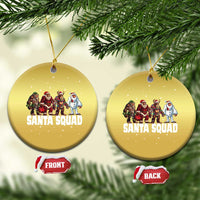 Funny Xmas Bigfoot Christmas Ornament Santa Squad Sasquatch Cosplay Elf Santa Snowman - Wonder Print Shop