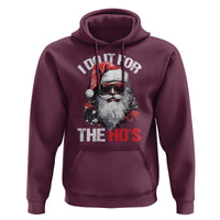 Funny Christmas I Do It For The Ho's Hoodie Cool Santa Face