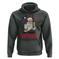 Funny Christmas Vintage Santa Hoodie I'm On The Naughty List And I Regret Nothing TS11