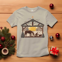 Christmas Western T Shirt True Story Jesus Cowboy Nativity Scene - Wonder Print Shop