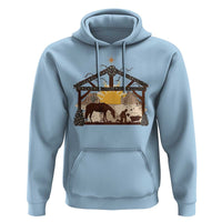 Christmas Western Hoodie True Story Jesus Cowboy Nativity Scene