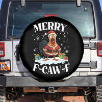 Funny F Caw F Chicken Christmas Spare Tire Cover Merry F Caw F Quote Holiday - Wonder Print Shop