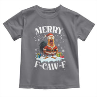 Funny F Caw F Chicken Christmas Toddler T Shirt Merry F Caw F Quote Holiday - Wonder Print Shop