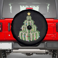 Book Christmas Tree Book Lover Teacher Librarian Spare Tire Cover - Wonder Print Shop