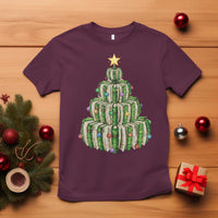 Book Christmas Tree Book Lover Teacher Librarian T Shirt - Wonder Print Shop