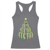 Book Christmas Tree Book Lover Teacher Librarian Racerback Tank Top - Wonder Print Shop