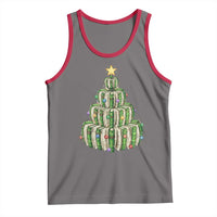 Book Christmas Tree Book Lover Teacher Librarian Tank Top - Wonder Print Shop