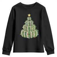 Book Christmas Tree Book Lover Teacher Librarian Youth Sweatshirt - Wonder Print Shop