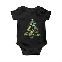Funny Christmas Dinosaur Baby Onesie Dino Xmas Tree Rex Paleontologist - Wonder Print Shop