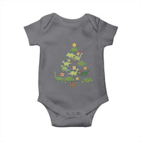 Funny Christmas Dinosaur Baby Onesie Dino Xmas Tree Rex Paleontologist - Wonder Print Shop
