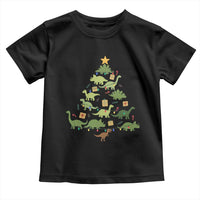 Funny Christmas Dinosaur Toddler T Shirt Dino Xmas Tree Rex Paleontologist - Wonder Print Shop