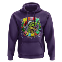 Funny Christmas Dinosaur Hoodie Merry Rexmas Dino Xmas Wreath - Wonder Print Shop