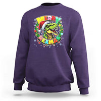 Funny Christmas Dinosaur Sweatshirt Merry Rexmas Dino Xmas Wreath - Wonder Print Shop