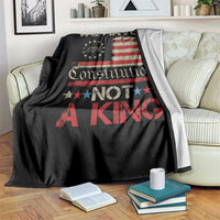 We Have A Constitution Not A King Throw Blanket No Kings in America Betsy Ross Flag - Wonder Print Shop