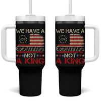 We Have A Constitution Not A King Tumbler With Handle No Kings in America Betsy Ross Flag - Wonder Print Shop