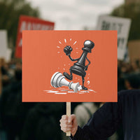 No Kings Protest Sign America Protest Chess Rejecting Kings - Wonder Print Shop