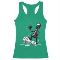 No Kings Racerback Tank Top America Protest Chess Rejecting Kings - Wonder Print Shop