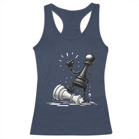 No Kings Racerback Tank Top America Protest Chess Rejecting Kings - Wonder Print Shop