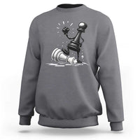 No Kings Sweatshirt America Protest Chess Rejecting Kings - Wonder Print Shop