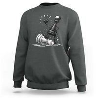 No Kings Sweatshirt America Protest Chess Rejecting Kings - Wonder Print Shop