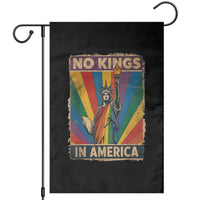 Funny No Kings In America LGBT Garden Flag Retro Statue Of Liberty - Wonder Print Shop