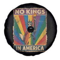Funny No Kings In America LGBT Spare Tire Cover Retro Statue Of Liberty - Wonder Print Shop