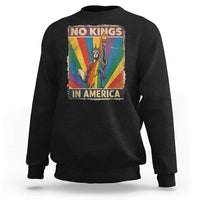 Funny No Kings In America LGBT Sweatshirt Retro Statue Of Liberty - Wonder Print Shop