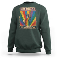 Funny No Kings In America LGBT Sweatshirt Retro Statue Of Liberty - Wonder Print Shop